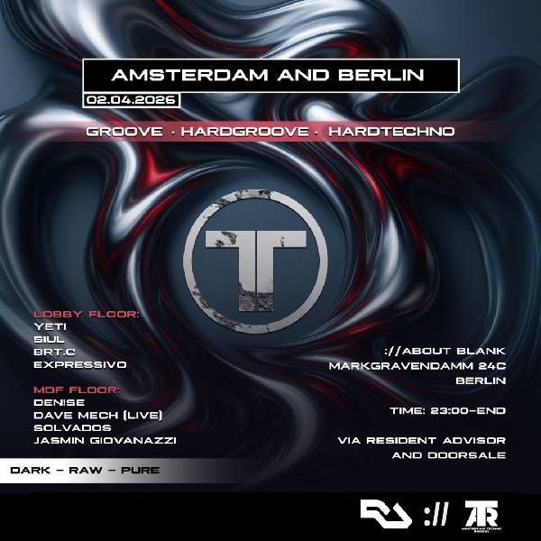 amsterdam techno records and about blank on thursdays