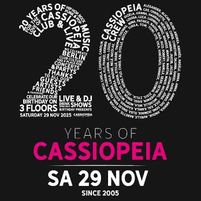 20 Jahre cassiopeia Geburtstagsparty