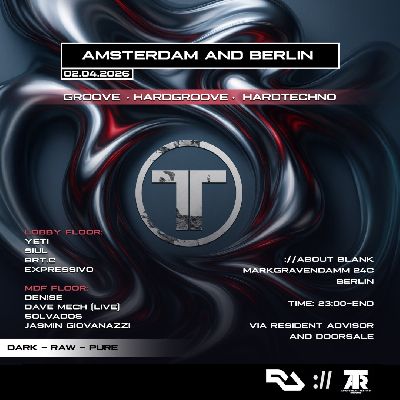 amsterdam techno records and about blank on thursdays