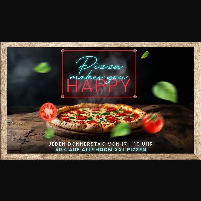 Jeden Donnerstag Pizza Makes You Happy