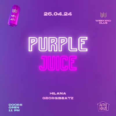Purple Juice X AFRO HAUS